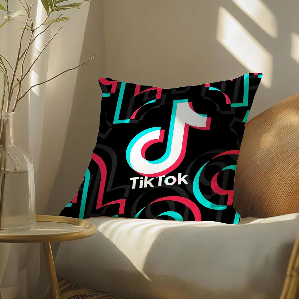 Trendy TTiktoks Pillow Case Silky elegant Comfort Sofa Bed Invisible zipper