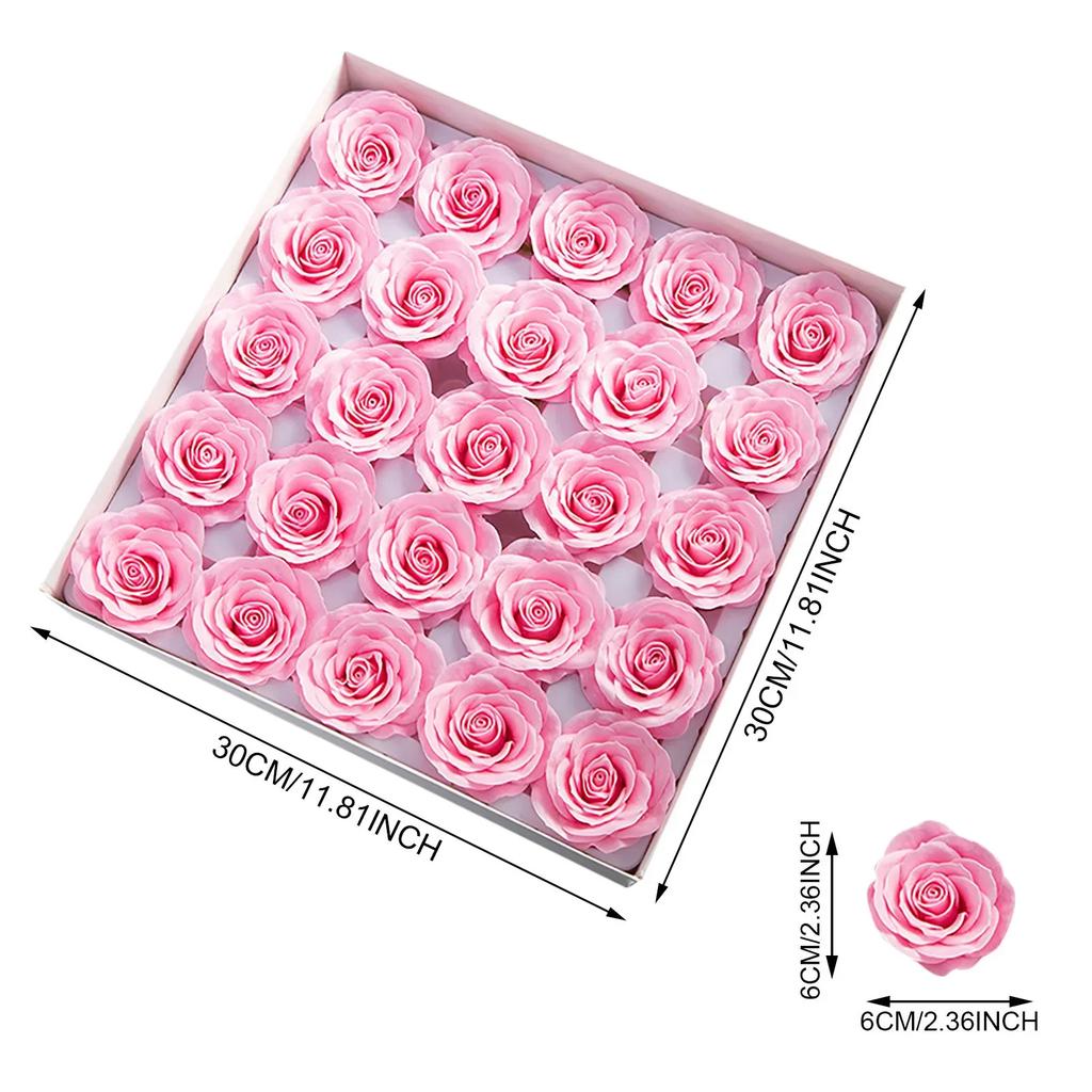 6,9 см мыльная роза цветок головка запекается коричневый новый стиль DIY подарок на День матери день рождения валентинка свадьба детский душ подарок