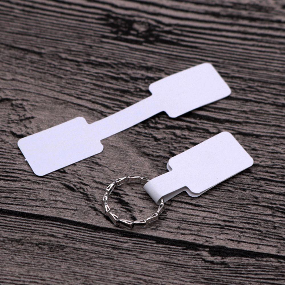 100Pcs Jewelry Sticky Stickers Bracelet Ring Sticker Hang Size Display Tags Paper Price Labels