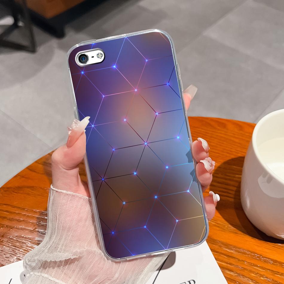 Для iPhone 4 5 5S 6 Plus Чехол для телефона Чернильная живопись Мягкая прозрачная силиконовая задняя крышка Для Apple iphone4 iphone5 5 S iphone6 6+ Funda