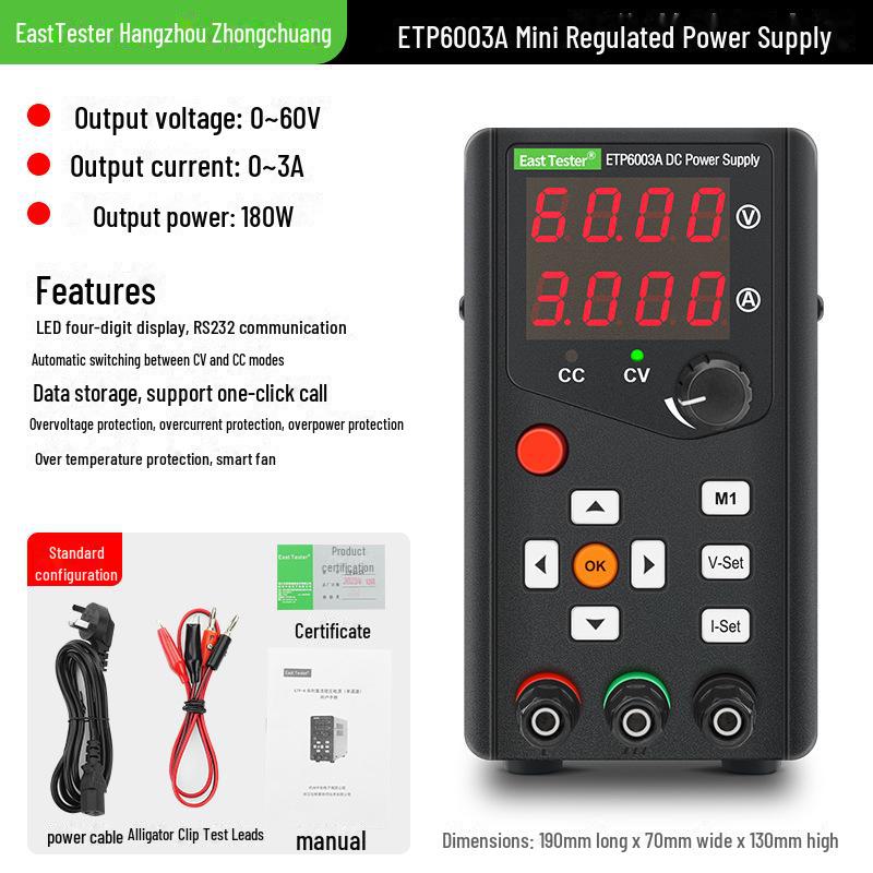 «Регулируемый источник питания постоянного тока для ремонта мобильных телефонов — программируемые модели ETP1503A ETP3003A»