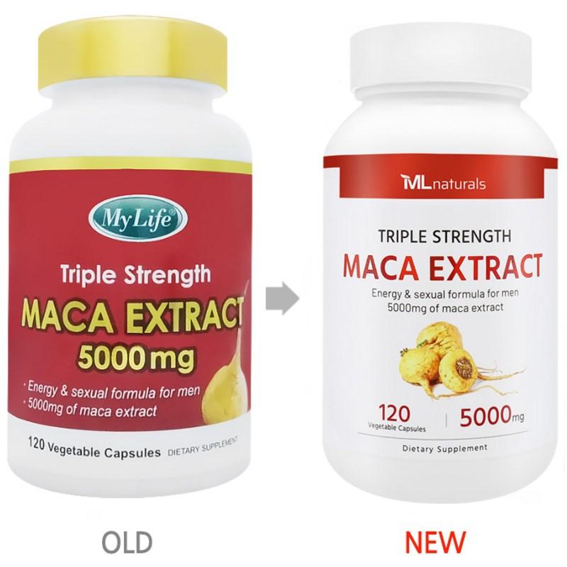 My Life Naturals Экстракт маки тройной силы 5000 мг растительная капсула, 120 таблеток, 1 единица