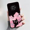 New Unique Cartoon Design Soft Silicone Black Casing For TCL Suixuetang M1 Fluffy Kitten Pattern Shockproof Protective Cover