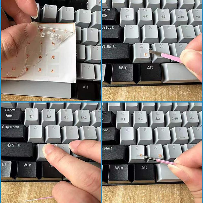 Xiaomi Transfer Stickers Tear Off Film Leave Words Russian Desktop Keyboard Stickers Universal Stickers Key Stickers Keyboard Stickers