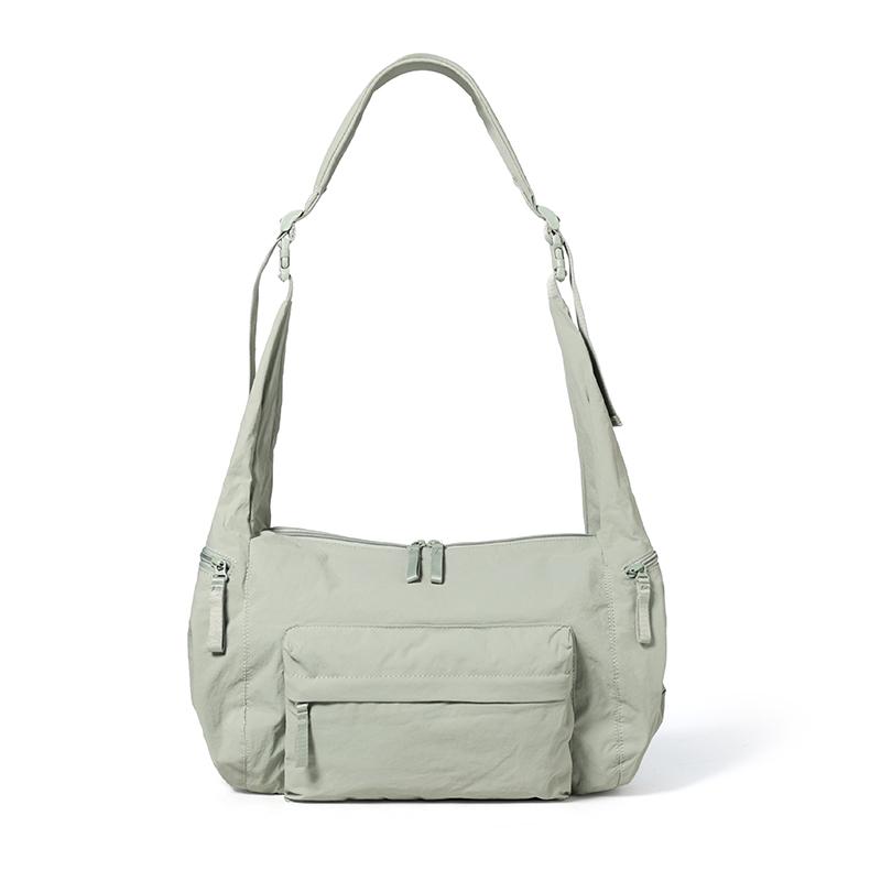 Waterproof Nylon Bag Unisex Large Capacity Sports Shoulder Bag Crossbody Bag