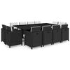 VidaXL Garden Lounge Set and Cushions 13 Pcs Table and Dining Chairs Dining Furniture Outdoor Patio Furniture 42551