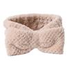 Hair Shower Headband Fuzzy Towel Headband for Washing Face Spa Headband Bowtie Makeup Headband