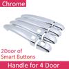 Chrome Car Door Handle Cover for Toyota Crown S180 MK12 2004~2008 Luxury Covers Car Trim Set Exterior Accessories 2005 2006 2007