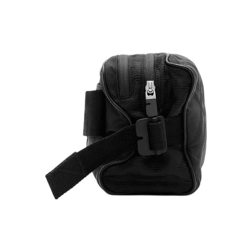 Burberry Check Pattern B-Logo Accessory Polyamide Crossbody Waist Bag Men's Style Black