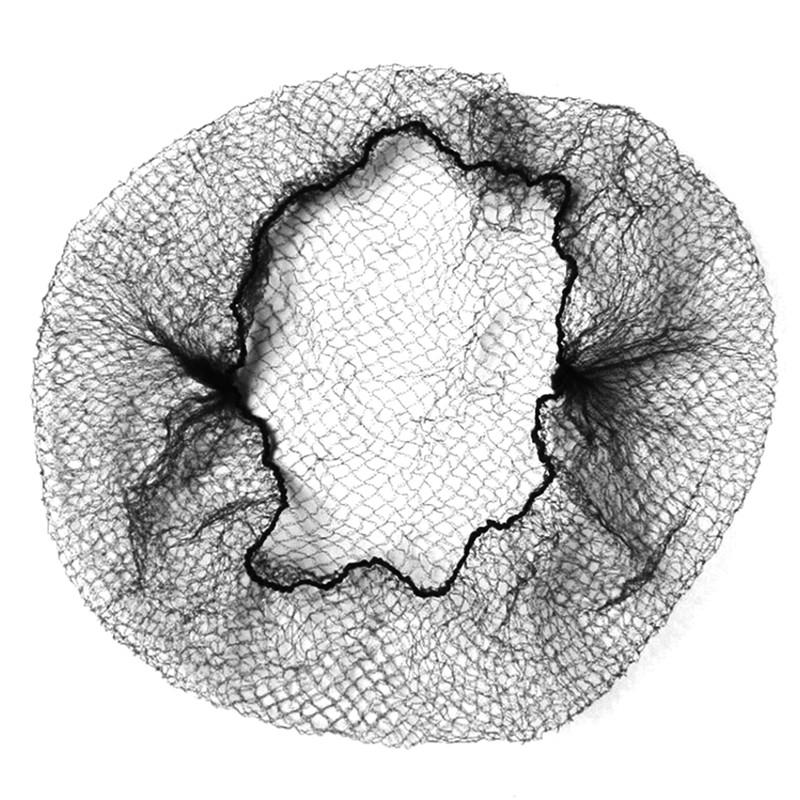 5 шт., женские снуды для балета, танцев и катания на коньках, сетка для волос, чехол для булочки, черный нейлоновый материал