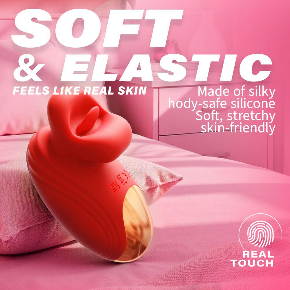 Роза Женский сексуальный стимулятор 10 режимов вибрации и французского поцелуя, G-точка клиторальный вибратор игрушка для взрослых Роза секс-игрушка