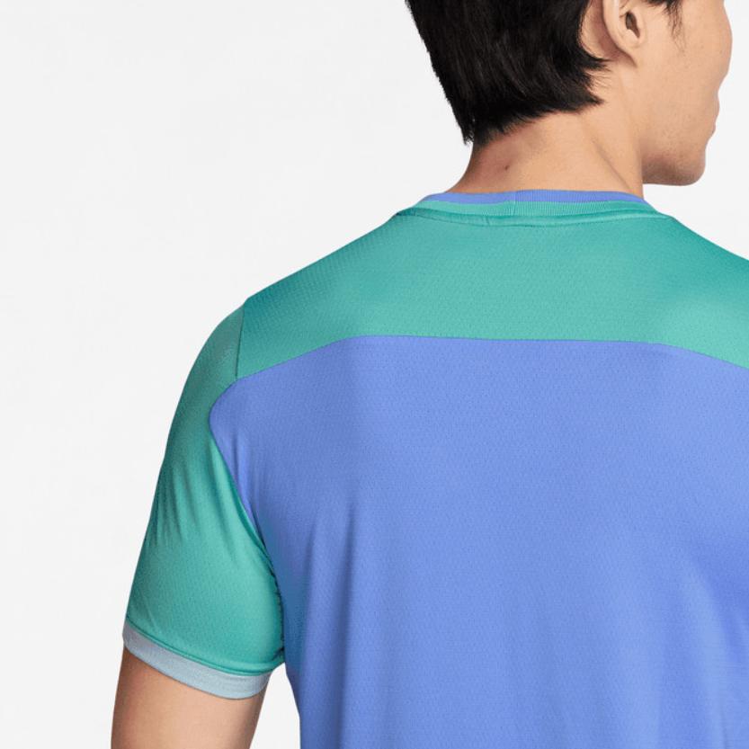 Nike Футболка с круглым вырезом и коротким рукавом Color Block, мужские топы, синяя FD5320-494