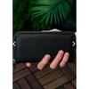 Unisex Leather Portfolio Card Holder Long Wallet with Phone Compartment