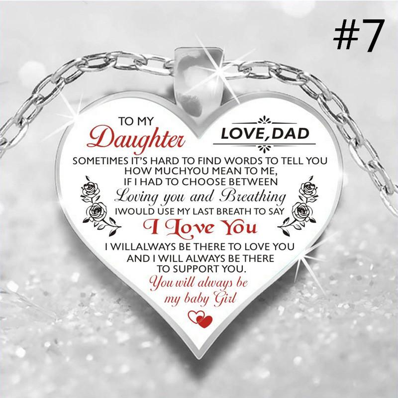 Женская мода в форме сердца подвеска из сплава подарок моей лучшей сестре/хорошему другу/дочери/внучке/жене/сыну Рождественский подарок семейное ожерелье