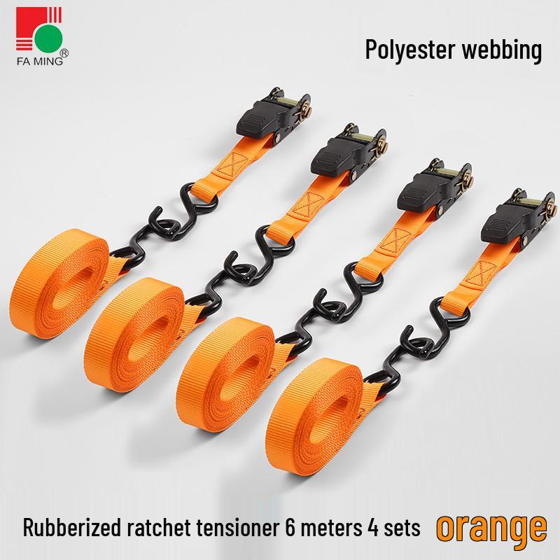 25-мм Полиэстеровые Ременные стяжки с трещоткой для багажа для самостоятельного вождения по бездорожью