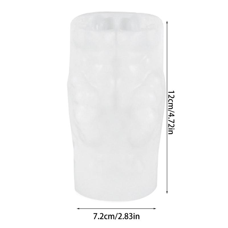 Leaf Embossed Candle Molds for Making Candle Soap Christmas Present Room Decorations Cylinder Candle SIlicone Molds