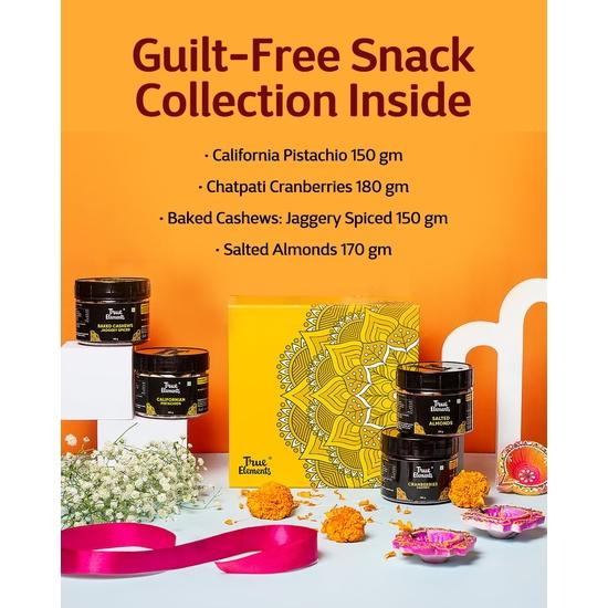 True Elements Подарочная корзина для корпораций 635 г - Премиальные сухофрукты
