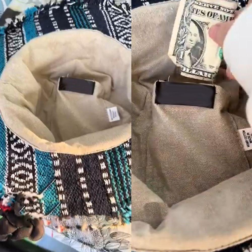 Шляпы-федоры в стиле пэчворк со скрытым карманом-грибом в стиле хиппи, креативные шляпы с карманами