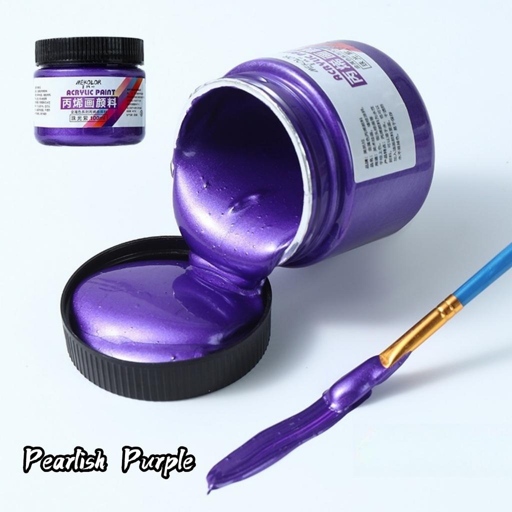 Набор матовой акриловой краски 100 мл Премиальные цвета Формула без растрескивания для росписи камней Ткань Холст Деревянные поделки Водостойкое искусство Суп