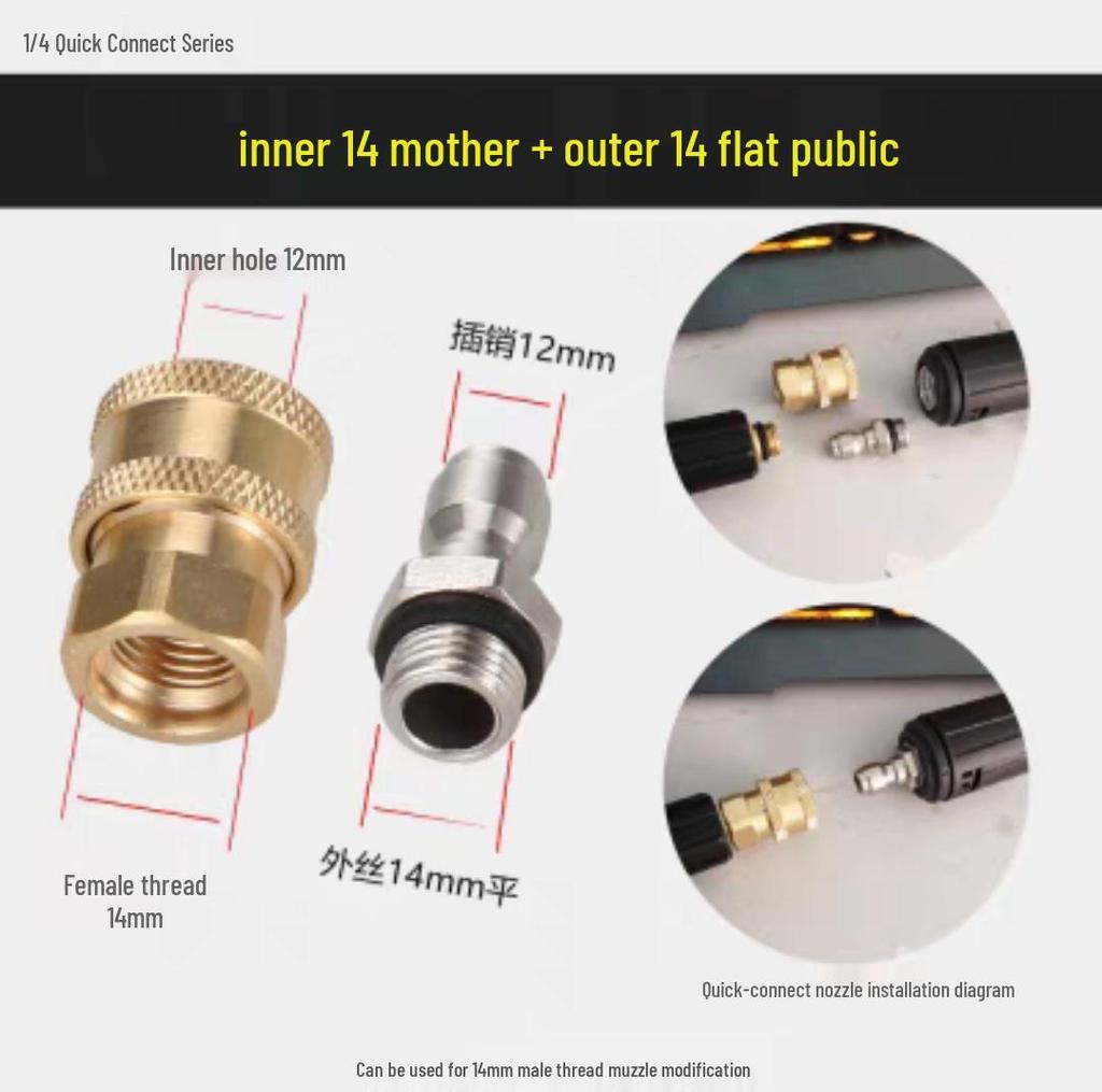 Adjustable High-Pressure Car Washer Water Gun Nozzle
