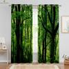 Тропический лес осенний цвет 3D печатные шторы 100% полиэстер индивидуальные шторы спальня гостиная кухня декоративные шторы 2 шт