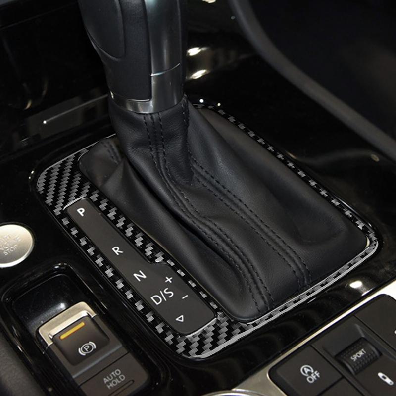 Для VW Touareg 2011-2018 мягкое углеродное волокно панель переключения передач наклейка отделка салона автомобиля аксессуары салон автомобиля