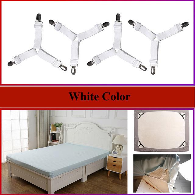 4 шт./компл., эластичные зажимы для простыни, зажимы для ремня, нескользящий зажим для матраса, держатель для одеяла, наборы крючков для захвата, домашний органайзер