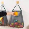 1pc-Reusable Storage Bags Kitchen Hanging Mesh Bag Home Fruit And Vegetable Storage Net Bag For Ginger Garlic Potatoes Onions
