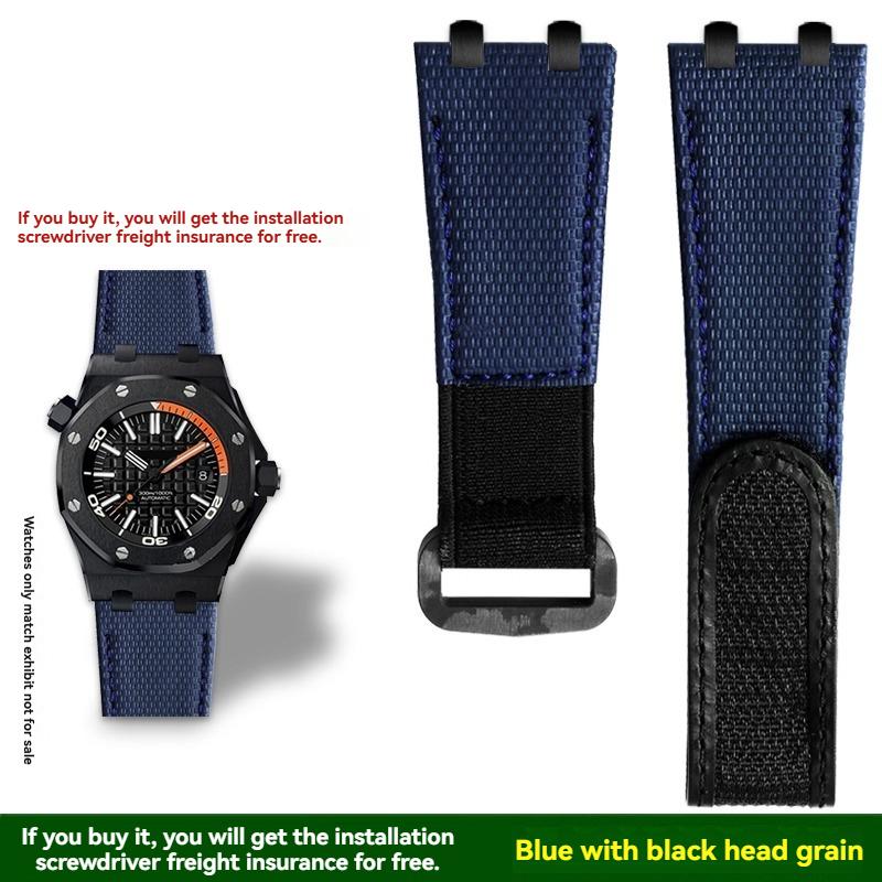 26 мм 28 мм Новый фторкаучуковый ремешок FKM для часов Audemars & Piguet Royal Oak серий 15400 15500 26331 15710 15703 унисекс