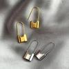 Минималистичные металлические серьги-гвоздики Cao Shi, холодный стиль, форма булавки
