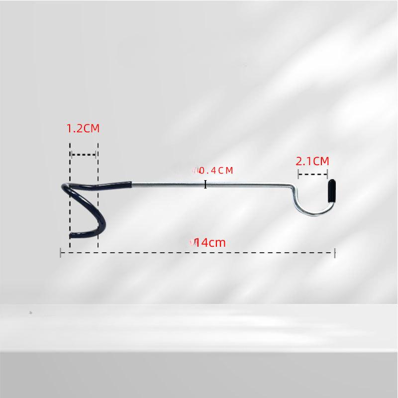 Tent Pole Hook Tent S-shaped Hook Universal Pig Tail Lantern Hook Stainless Steel Light Hanger Outdoor Camping Accessories