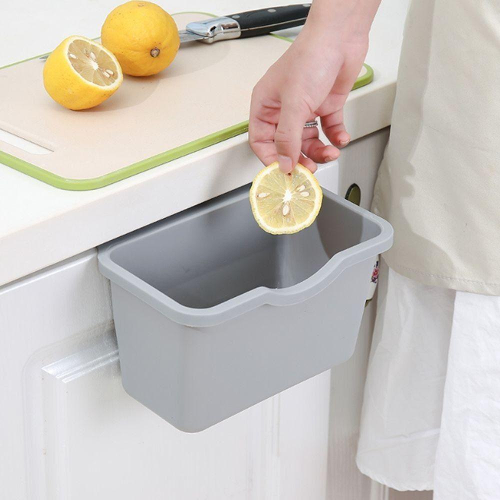 Plastic Basket Hanging 6Colors Waste Bin Portable Trash Can  Desktop