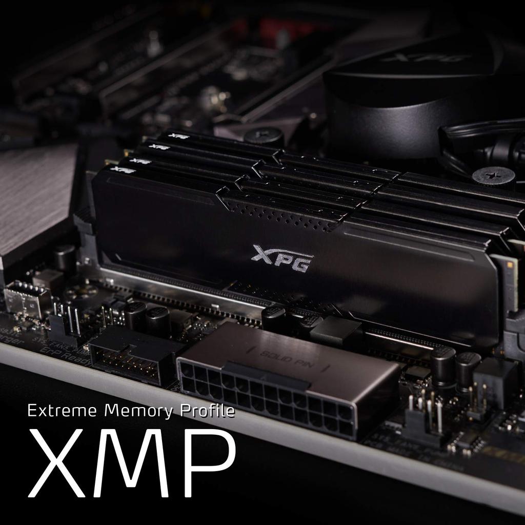 XPG GAMMIX D20 3600MHz 16GB SDRAM 288 Pin UDIMM Desktop Memory Kit Black (2x8GB) PC4-28800 (AX4U360038G18A-DCBK20)