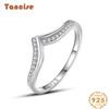 Tancise Classic стерлингового серебра 925 пробы кольцо с цирконом женские ювелирные изделия свадебное обещание вечерние подарок