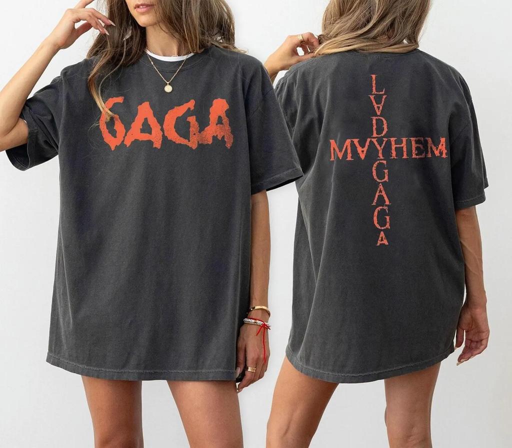 Double Sided Lady Gaga The Mayfem Shirt Lady Gaga Fan Shirt Lady Lady Lady Gaga Shirt Lady Gaga Mayfem Album Tshirt
