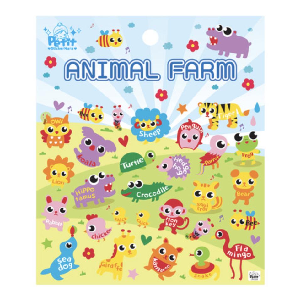 Petit Fancy 2 наклейки с милыми животными (по 10 шт. каждая) — 29 вариантов (трехмерные/корейские/украшения/скрапбукинг своими руками)