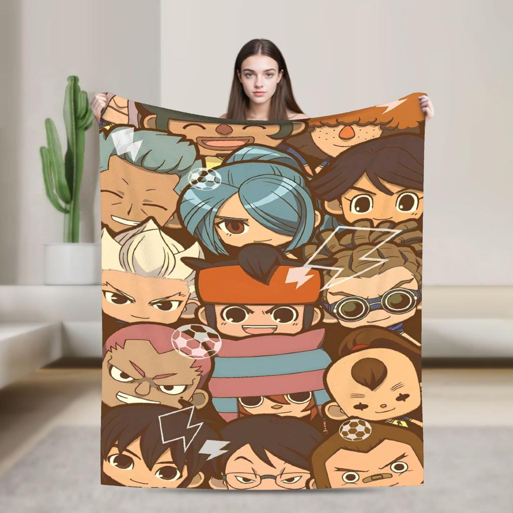 Аниме Одеяло Аксель Блейз Иназума Илевен Теплое Пушистое Плюшевое Одеяло-Плед для Девочек Мальчиков Гостиная Фланелевое Покрывало Покрывало для Кровати
