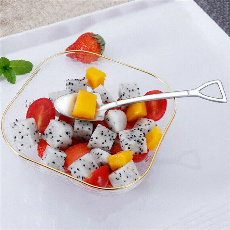 Dessert Spoon Stainless Steel Ice Cream Spoon Cake Spoon Mixing Spoon Creative Tableware