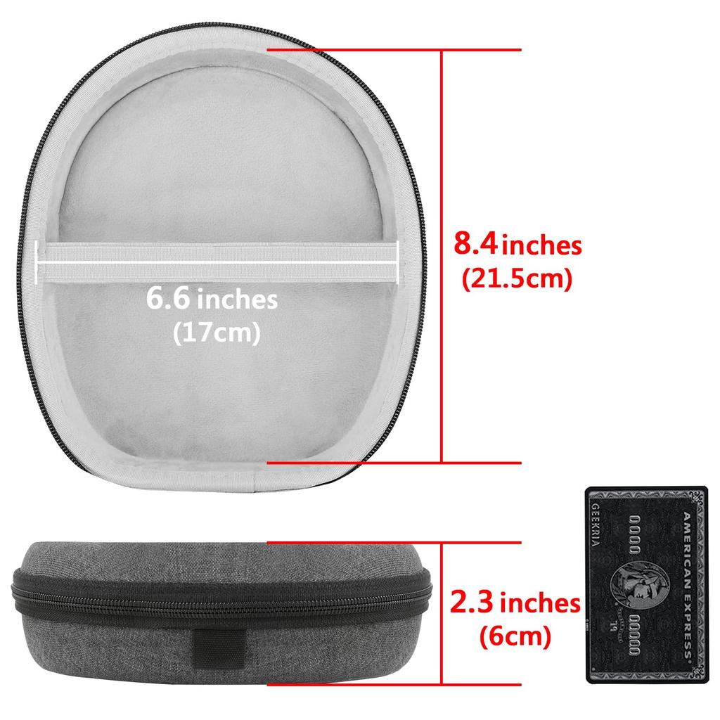 Geekria Case Compatibility Shield Headphone Case Hard Case Travel Hard Shell Case Compatible with Sony Storage Pouch Included WH-CH720N, WH-CH710N,