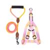 Dog Harness for Small Medium Dogs Fabric Chest Harness Outdoor Training Harness Adjust Leash for Dog Walking Supply