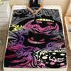 Gengar Print Flannel Blanket,High quality Comfortable for All Seasons,Home Decor,Warmth and Comfort,Perfect for Christmas Gifts