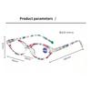 Винтажные очки для чтения с эллиптической оправой для женщин, очки для блокировки синего света, женские модные очки с принтом для дальнозоркости+2.0