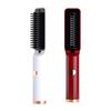 Hair Straightener Brush 3 Temperatures Fast Heating Anti-Frizz Wireless Portable Women Fluffy Hair Straightening Styling Detangling Comb