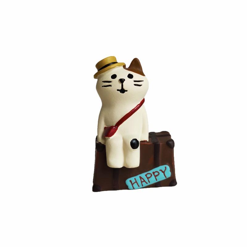 Милая наклейка на холодильник с кошкой, продуктовый zakka, хлеб, кофейня, декоративный подарок, магнитный, высокая ценность, украшение для холодильника