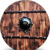 Vikings Handcrafted Adult  Warrior Shield Handmade Natural Wood  Iron Battle Play Halloween Cosplay