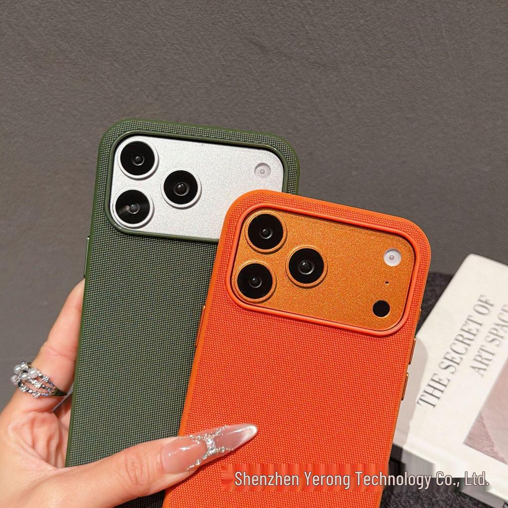 iPhone 17 Pro Max Magnetic Tech Fabric Case with AI Camera Button for Apple 16/15
