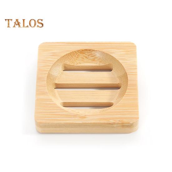 Держатель для мыльницы Высокая прочность Нелегко деформируется Легко чистить Бамбуковый поднос Декоративный деревянный держатель для слива мыла