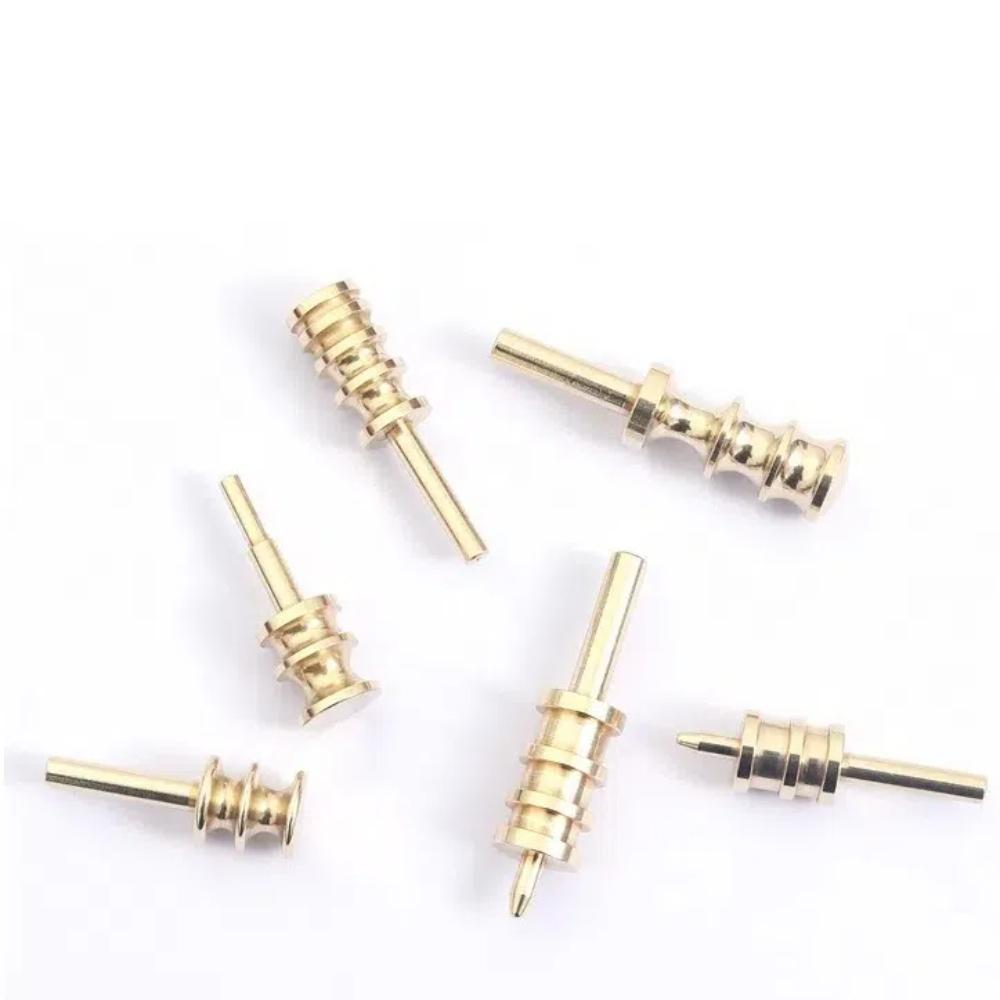 Pointed or Flat Tip Leather Burnisher Tool Brass Pressing Line Leather Edge Slicker Marking Creaser Burnishing Tool