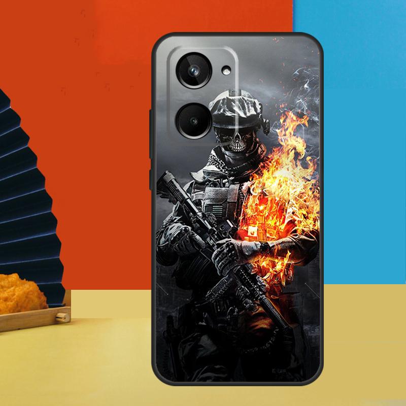 Army Soldier Special Forces For Realme GT Neo 5 GT3 GT5 9 10 11 12 Pro Plus C25s C21Y C30 C31 C33 C35 C51 C53 C55 Case