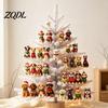Creative Christmas Tree Ornaments Dog Advent Calendar, 2D Acrylic Breeds Ornaments, 24-Days Calendar Countdown with 24 Puppy Charms for Home